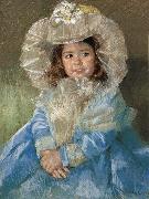 Mary Cassatt Mageter in the blue dress Spain oil painting artist